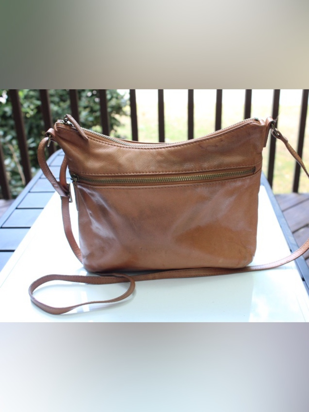 Margot leather cross body bag